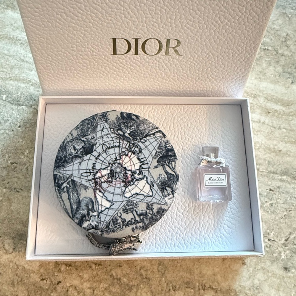 Dior Round Jewelry Box + Miss Dior Blooming Bouquet Mini Perfume Gift Set